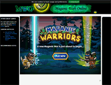 Tablet Screenshot of maganicwars.com